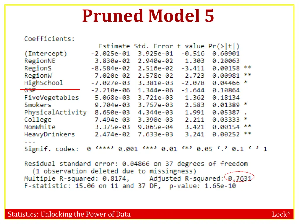 pruned model 5 1
