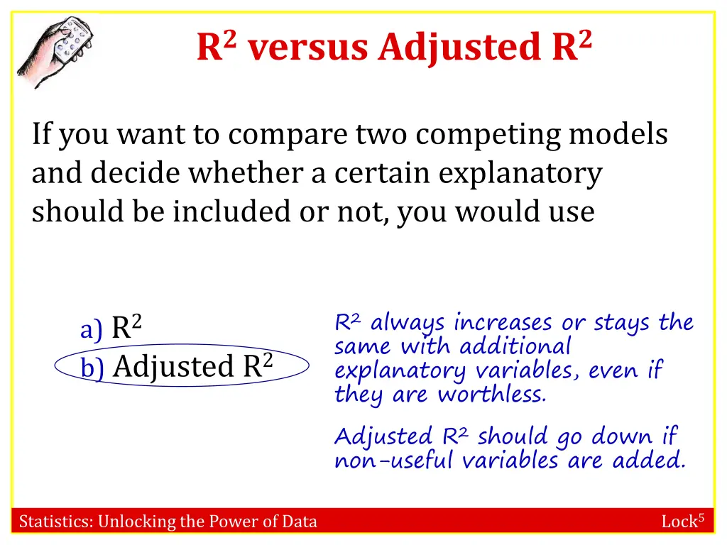 r 2 versus adjusted r 2 1
