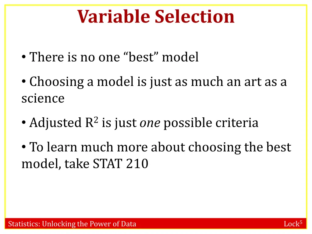 variable selection 1