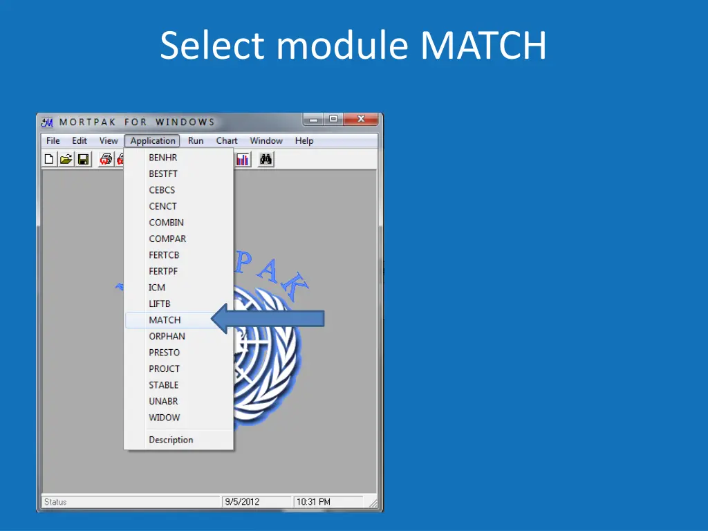 select module match
