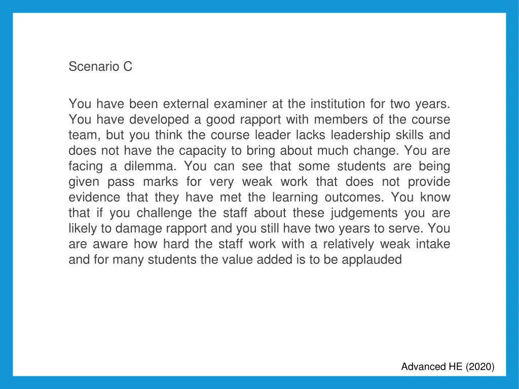 scenario c