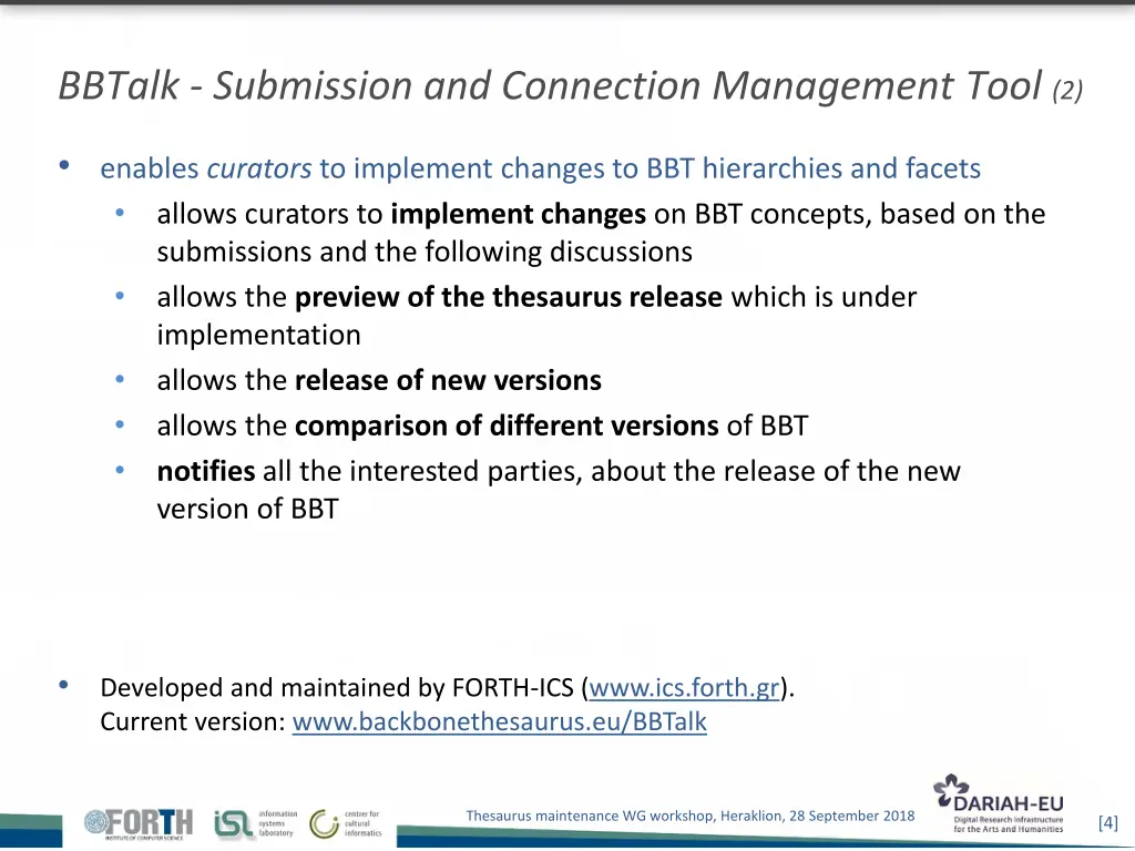 bbtalk submission and connection management tool 2