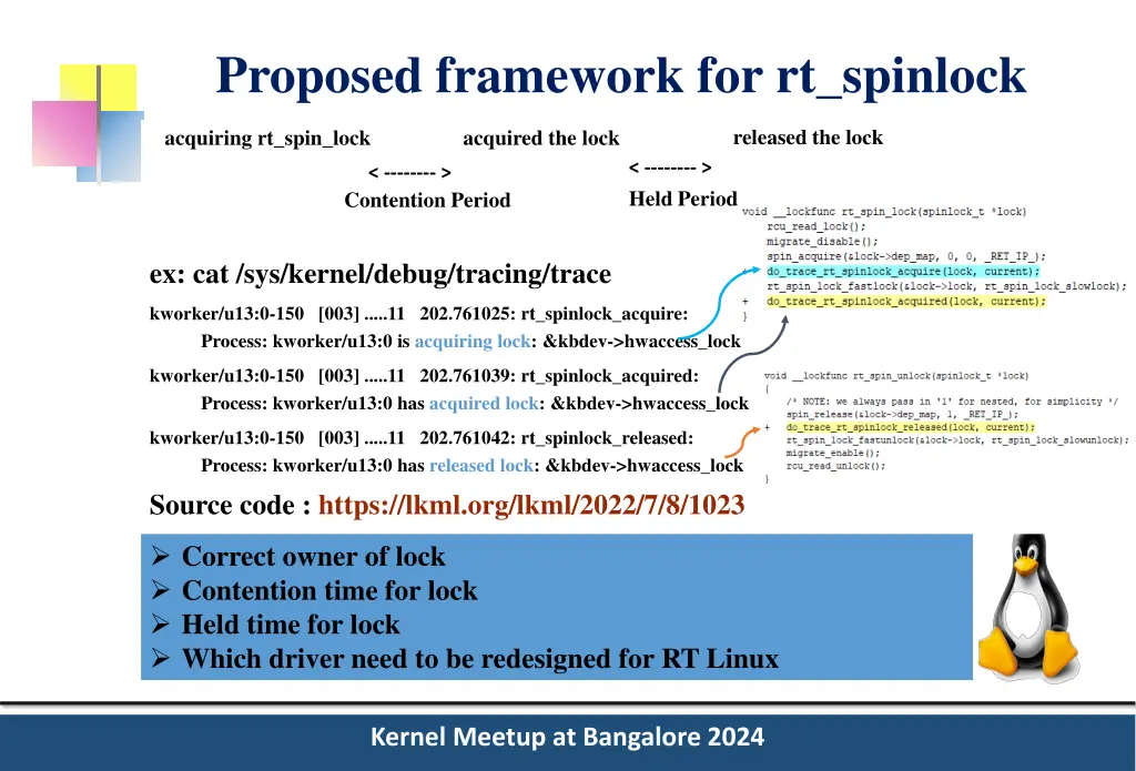 proposed framework for rt spinlock