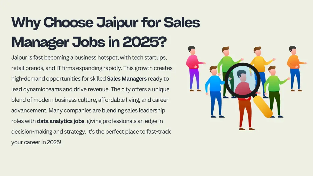 why choose jaipur for sales manager jobs in 2025