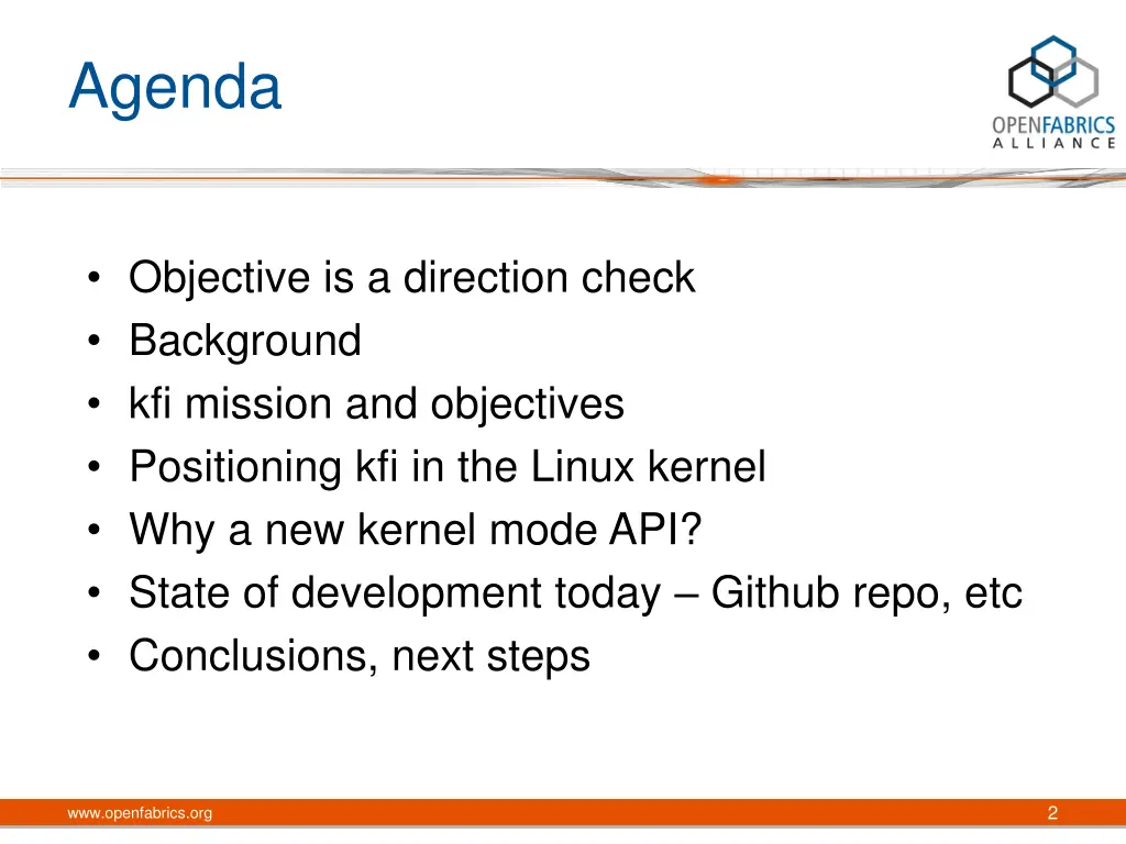 agenda