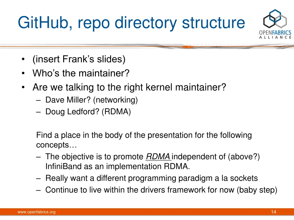 github repo directory structure
