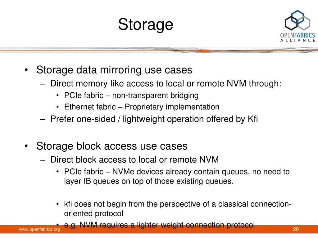 storage