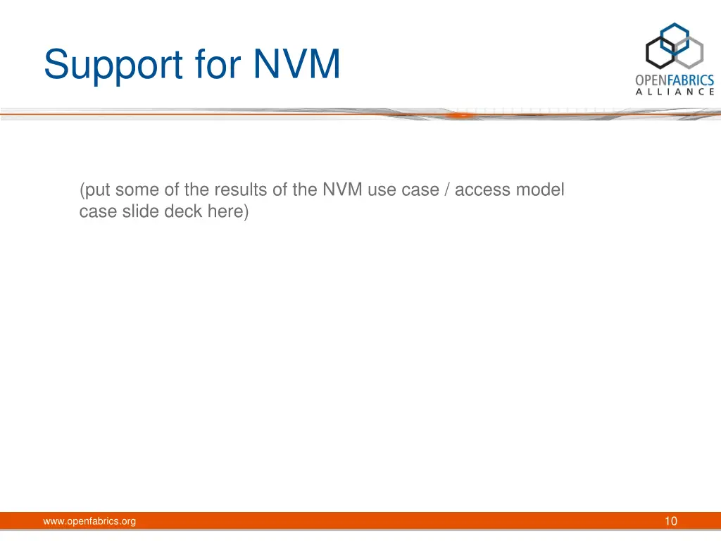 support for nvm