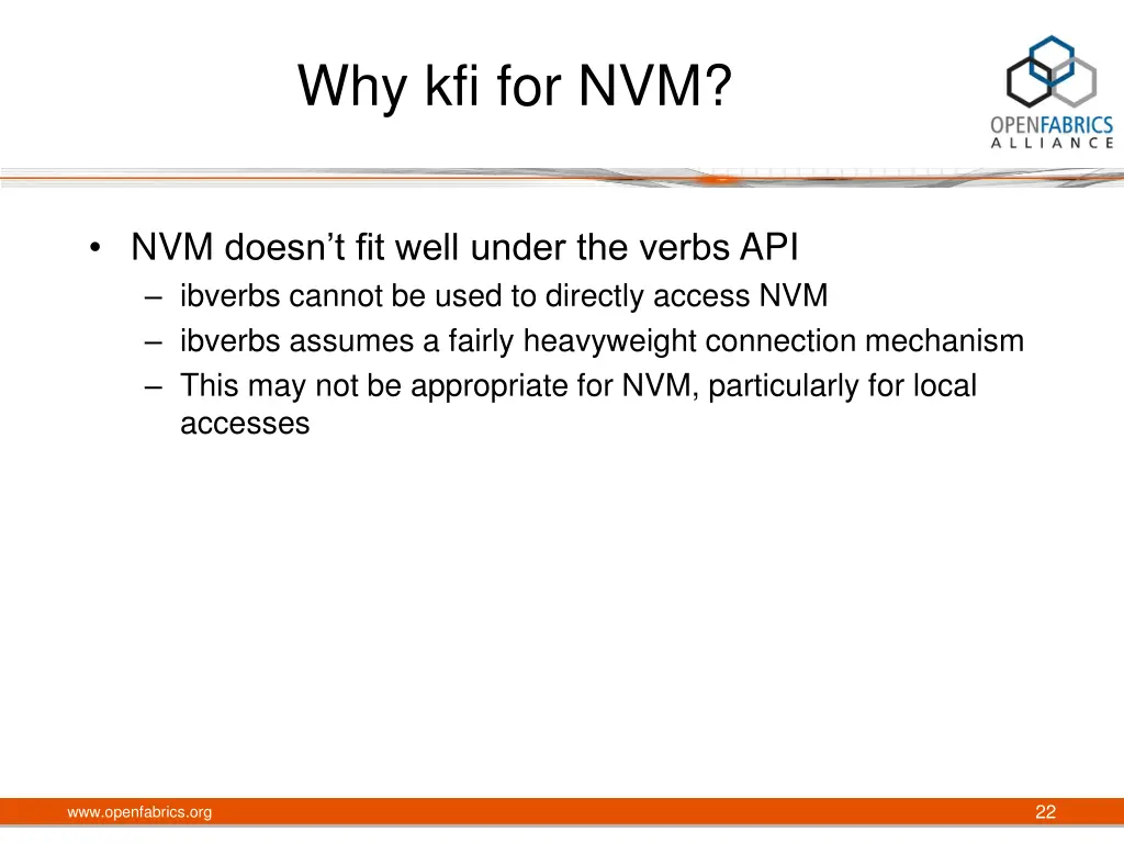why kfi for nvm 1