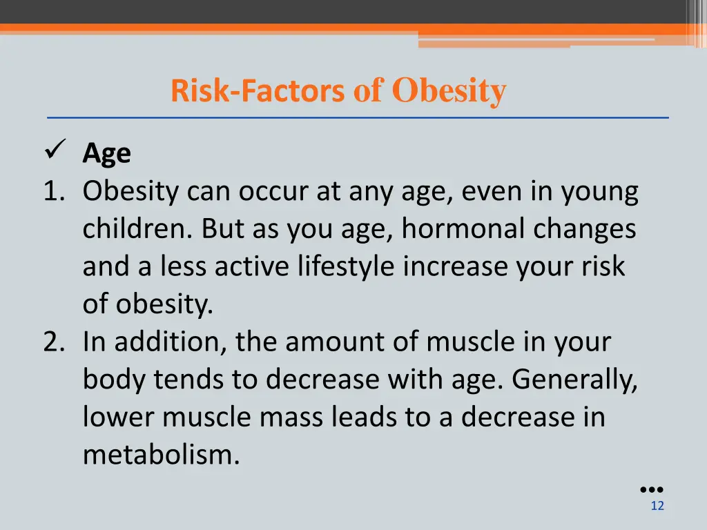 risk factors of obesity 3