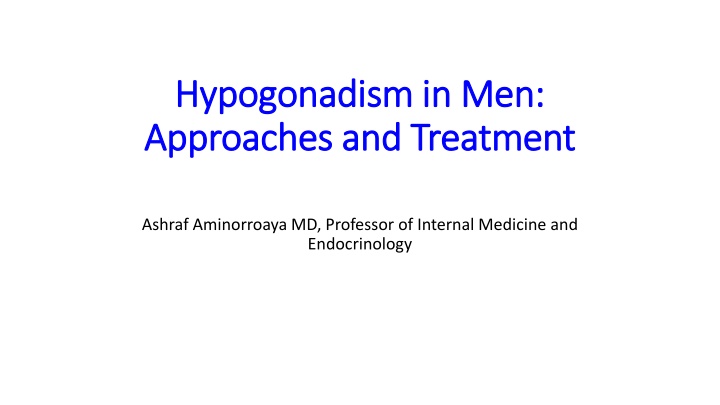 hypogonadism in men hypogonadism