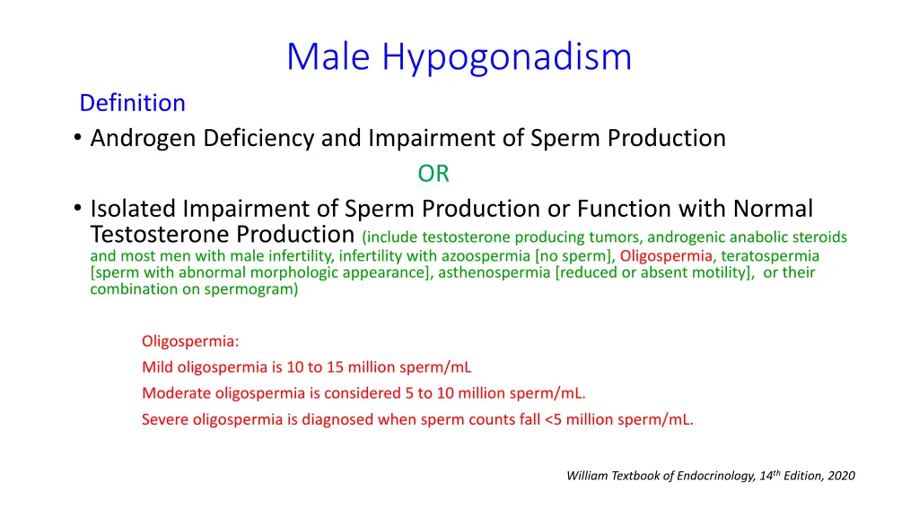 male hypogonadism