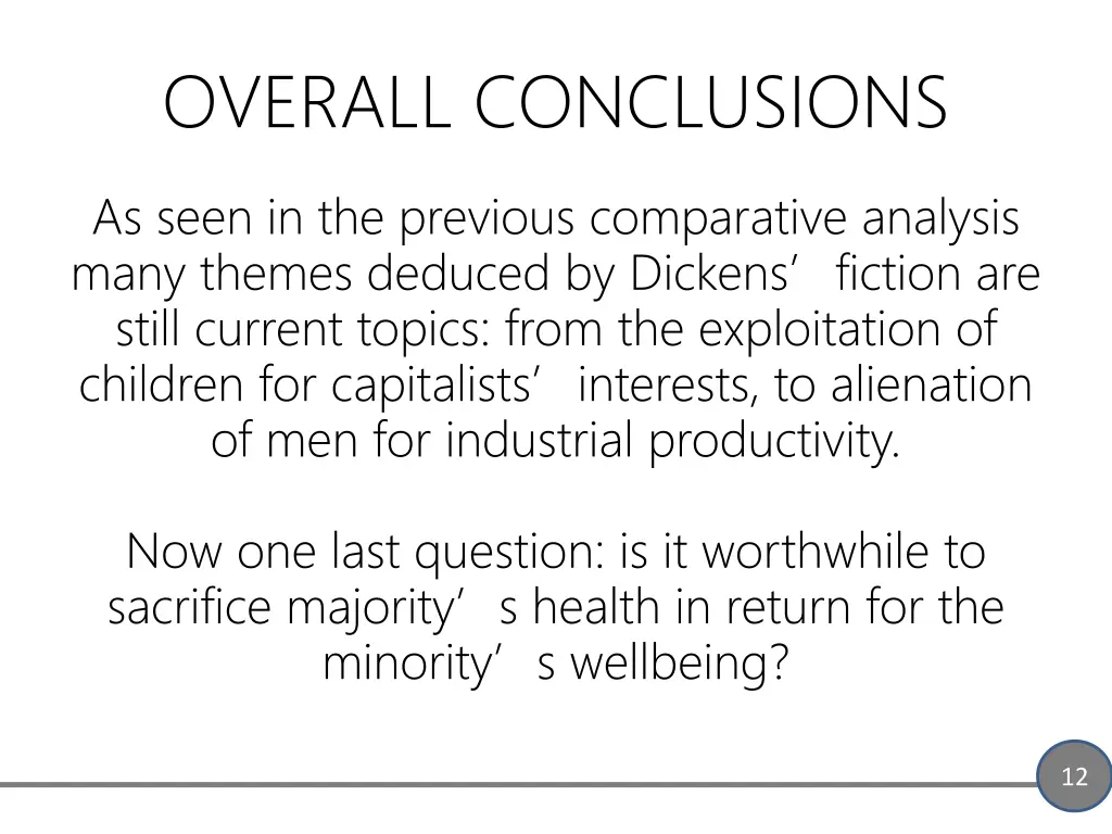 overall conclusions
