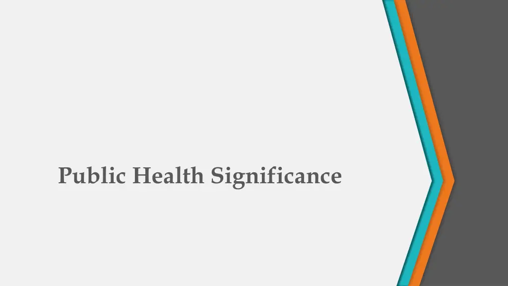 public health significance