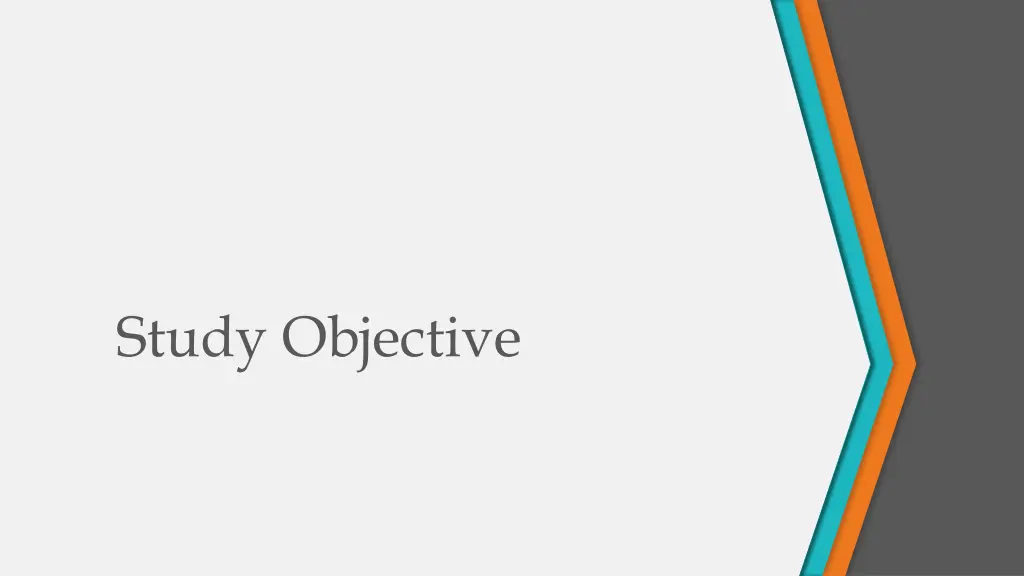 study objective