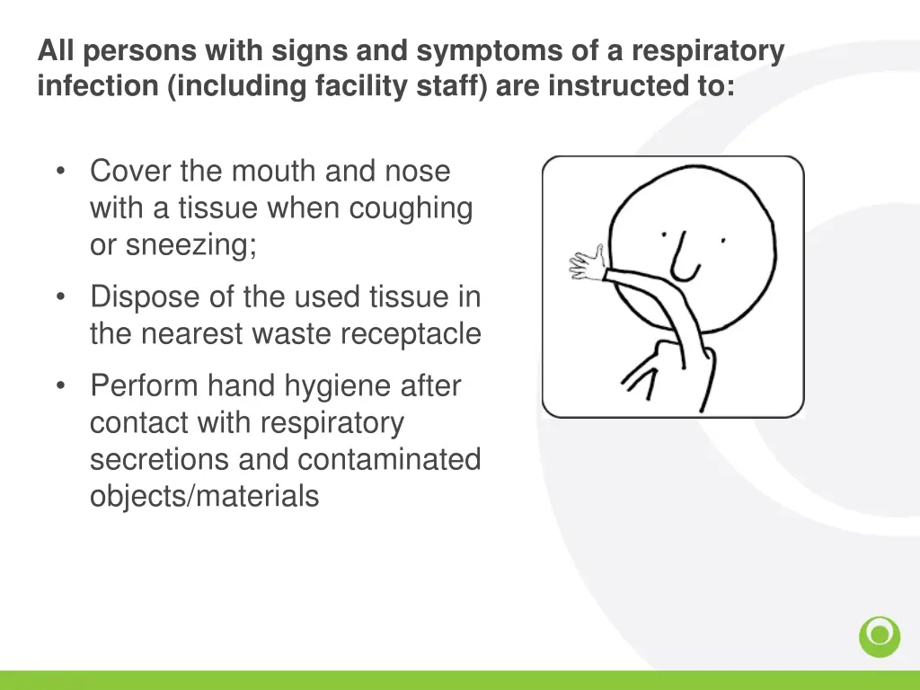 all persons with signs and symptoms