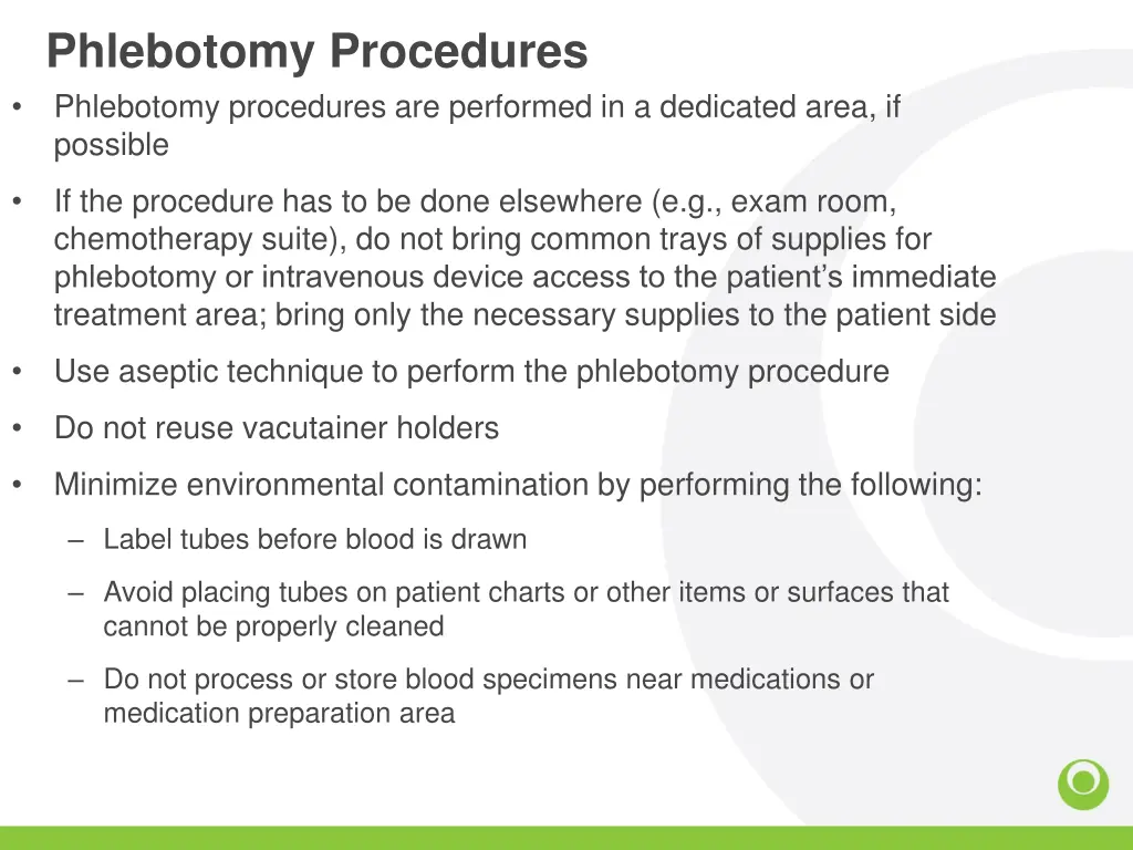 phlebotomy procedures phlebotomy procedures