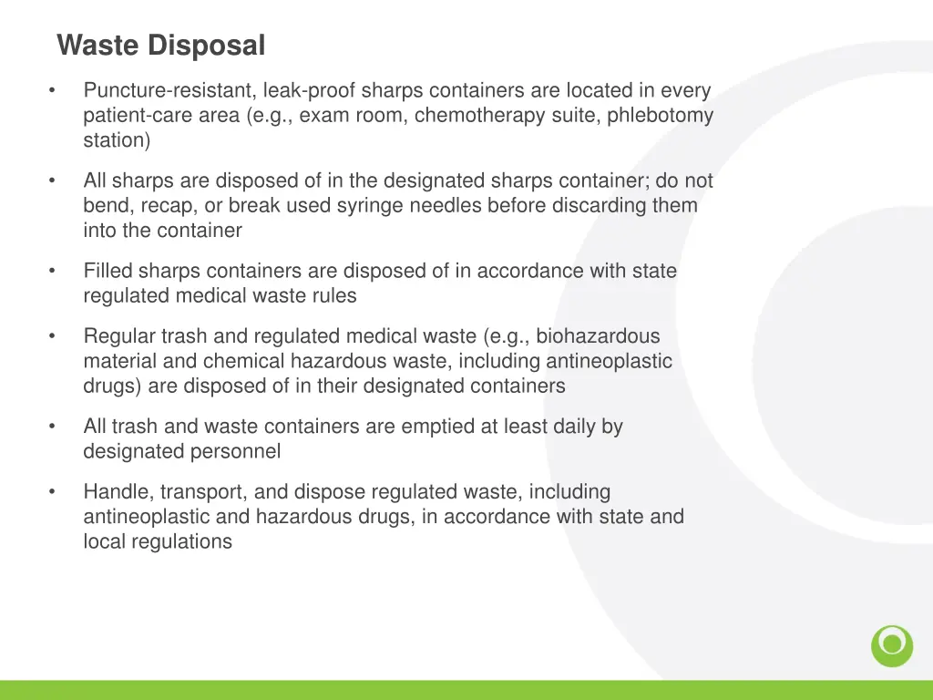 waste disposal