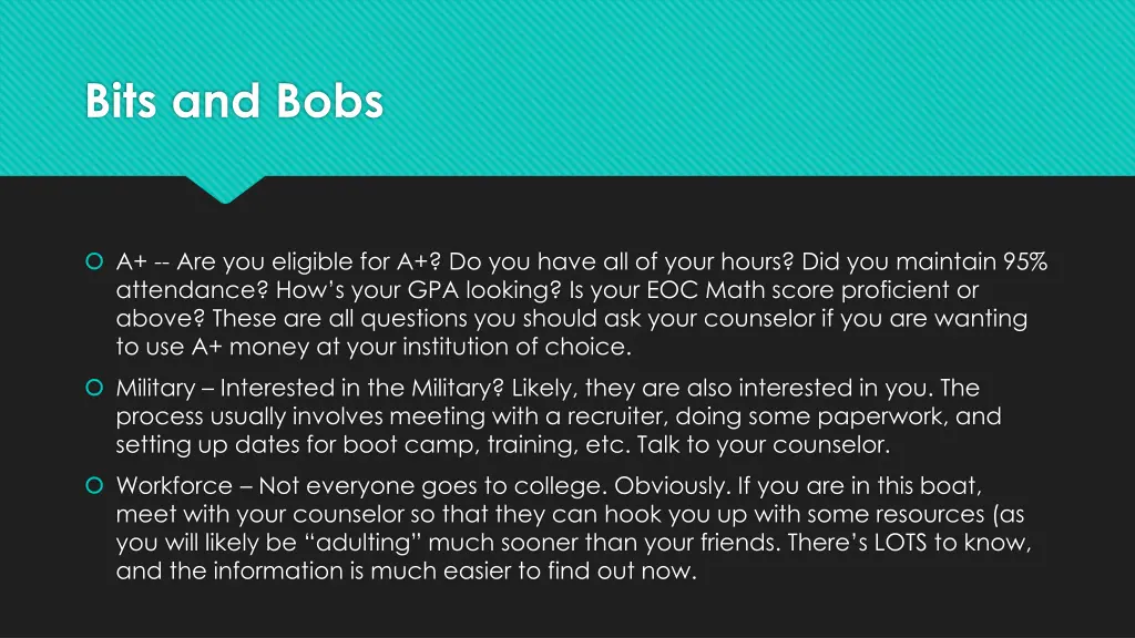 bits and bobs