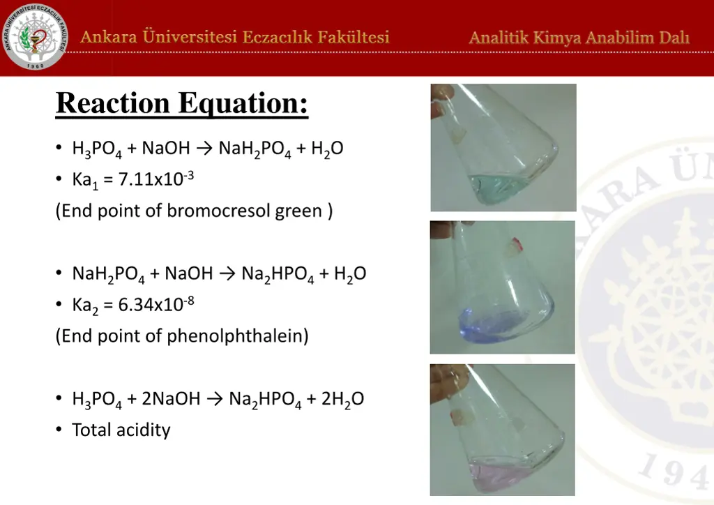 reaction equation
