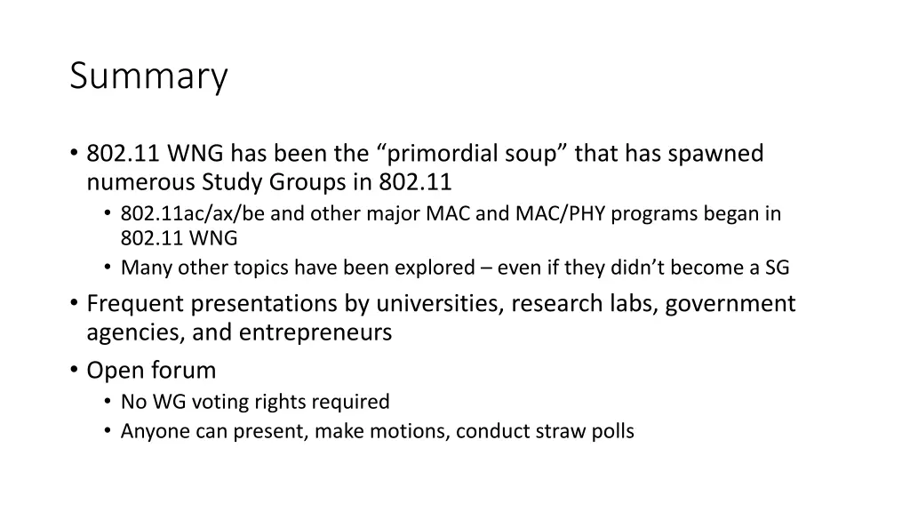 summary