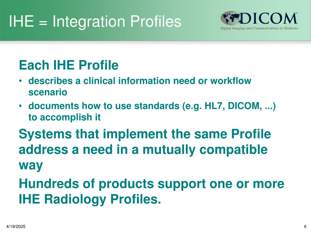 ihe integration profiles