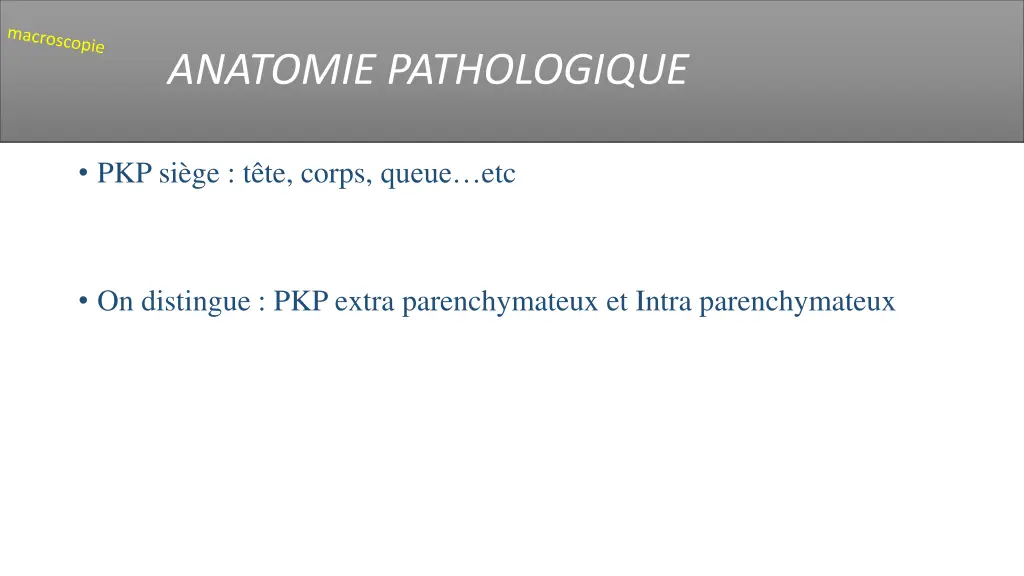 anatomie pathologique