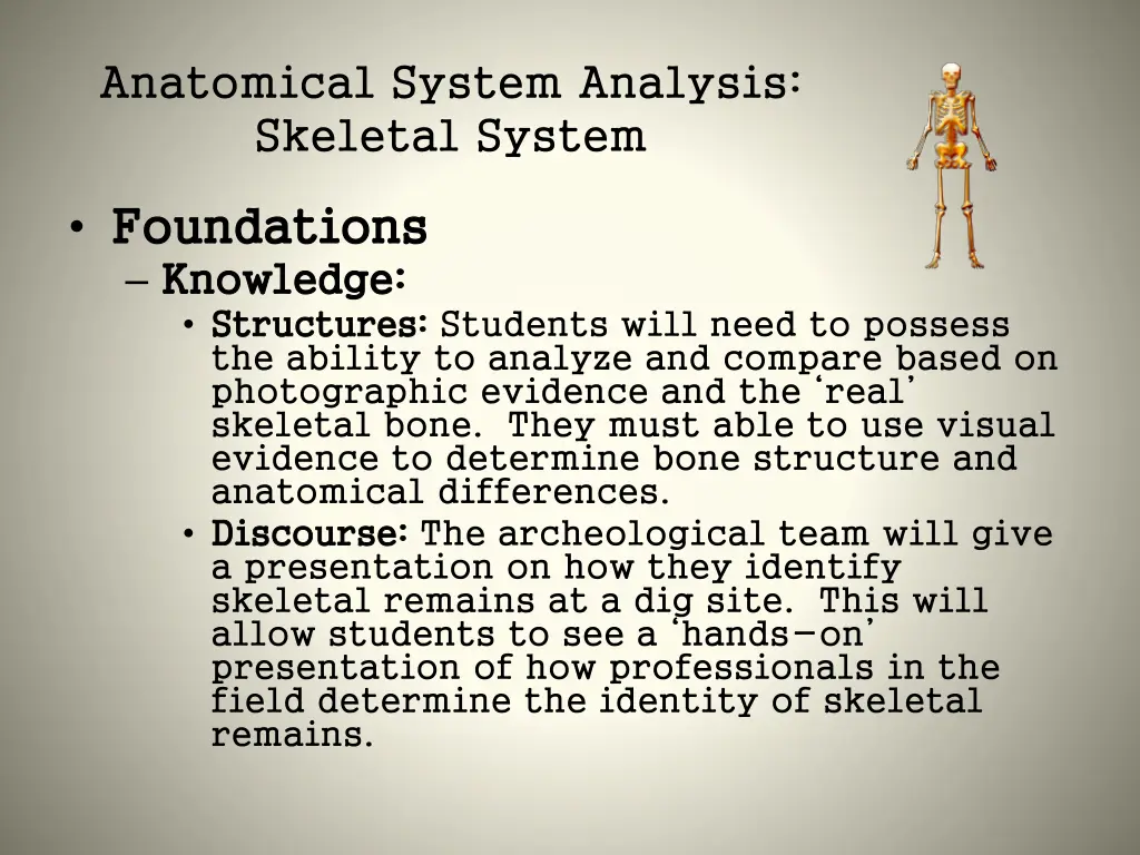 anatomical system analysis skeletal system 5