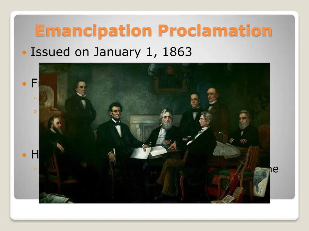 emancipation proclamation