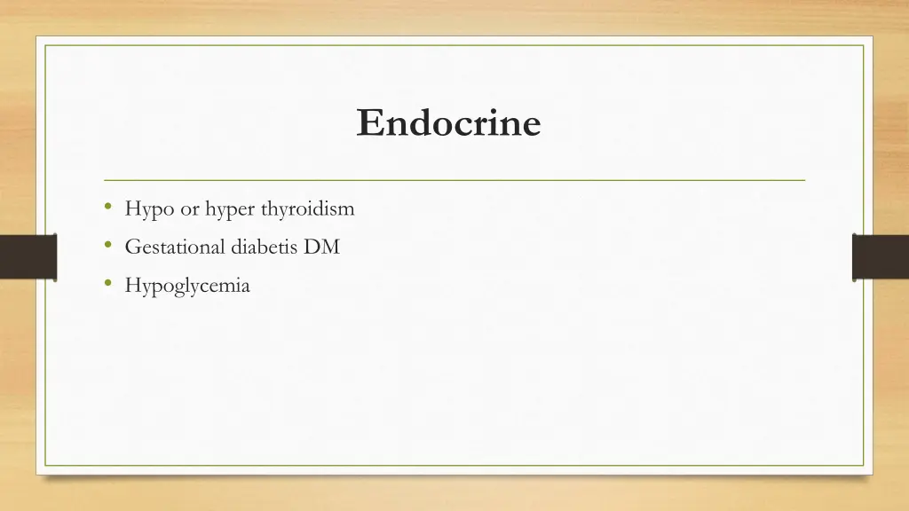 endocrine