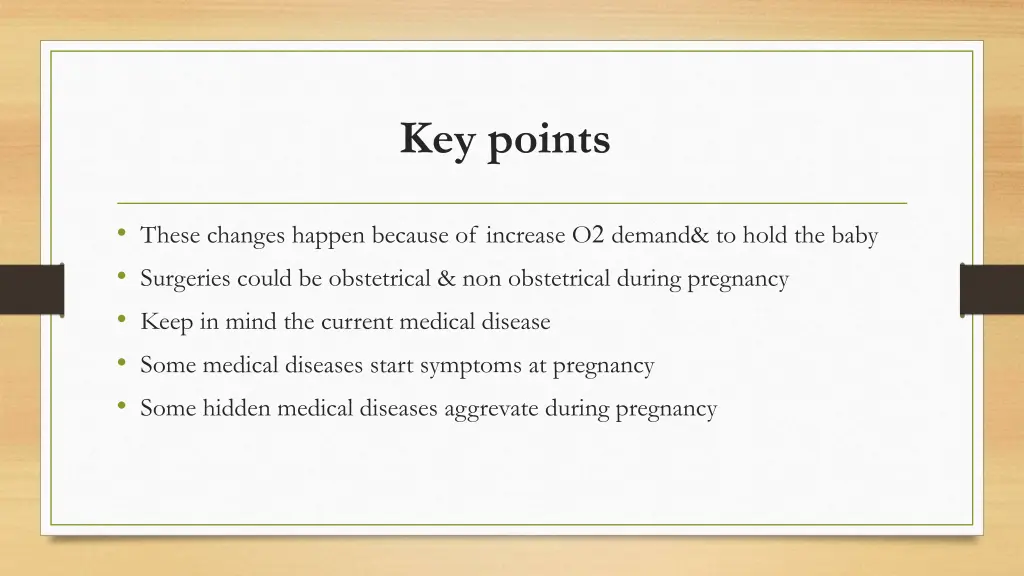 key points