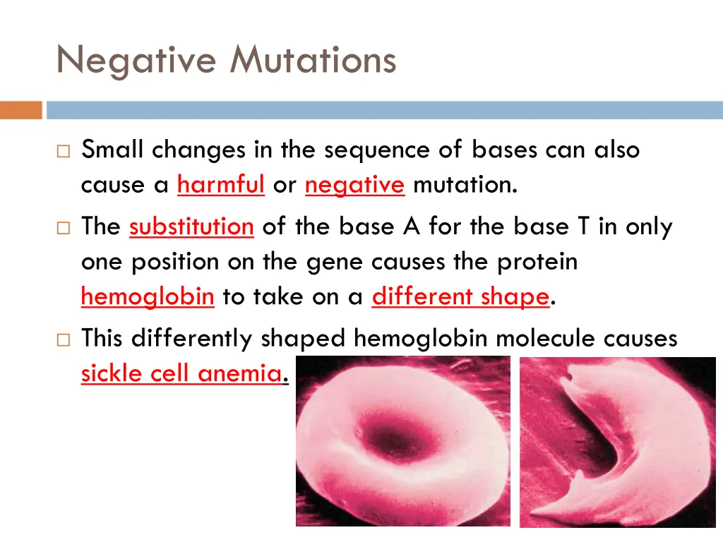 negative mutations