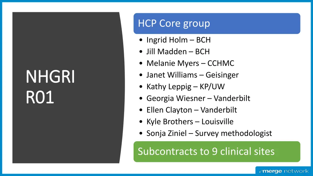 hcp core group