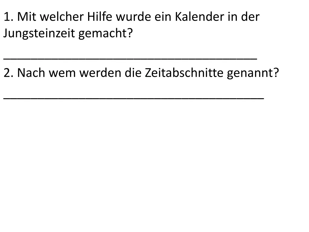 1 mit welcher hilfe wurde ein kalender