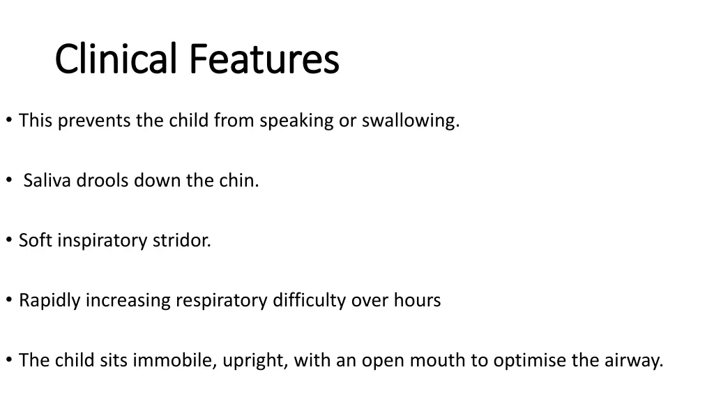 clinical features clinical features 1