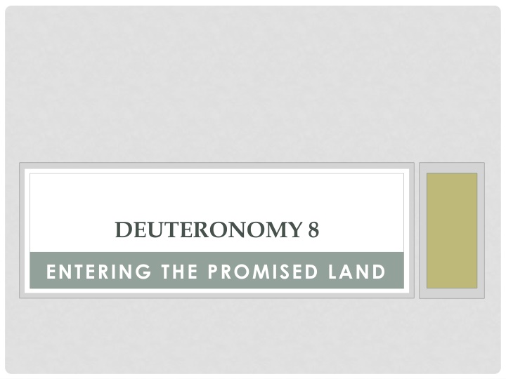deuteronomy 8