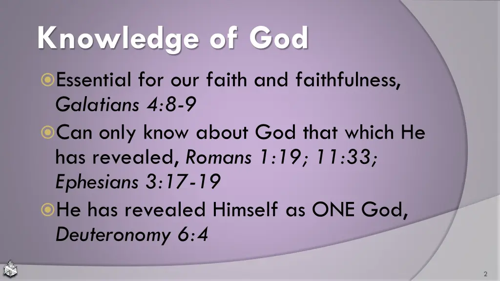 knowledge of god