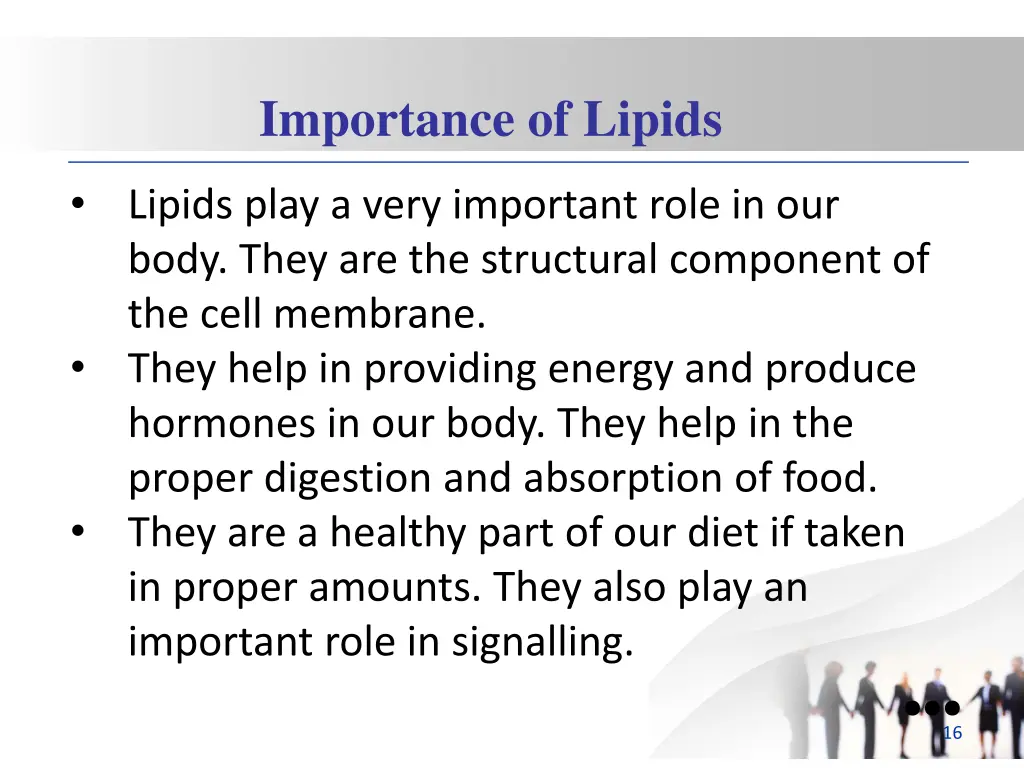 importance of lipids