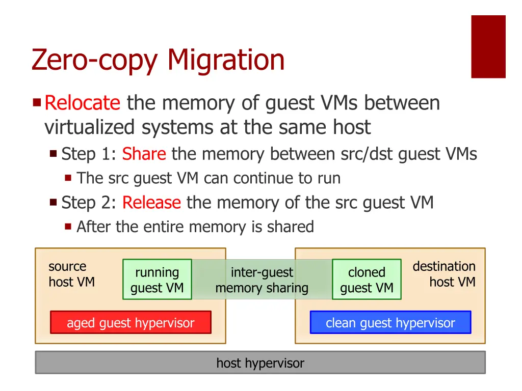 zero copy migration