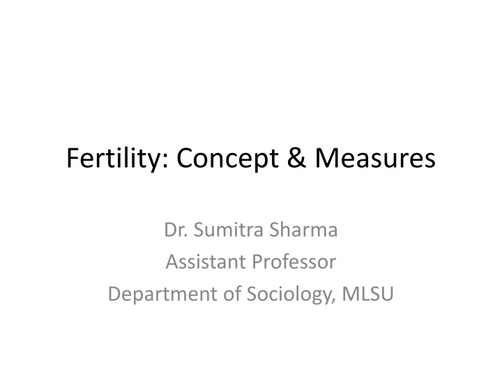 fertility concept measures