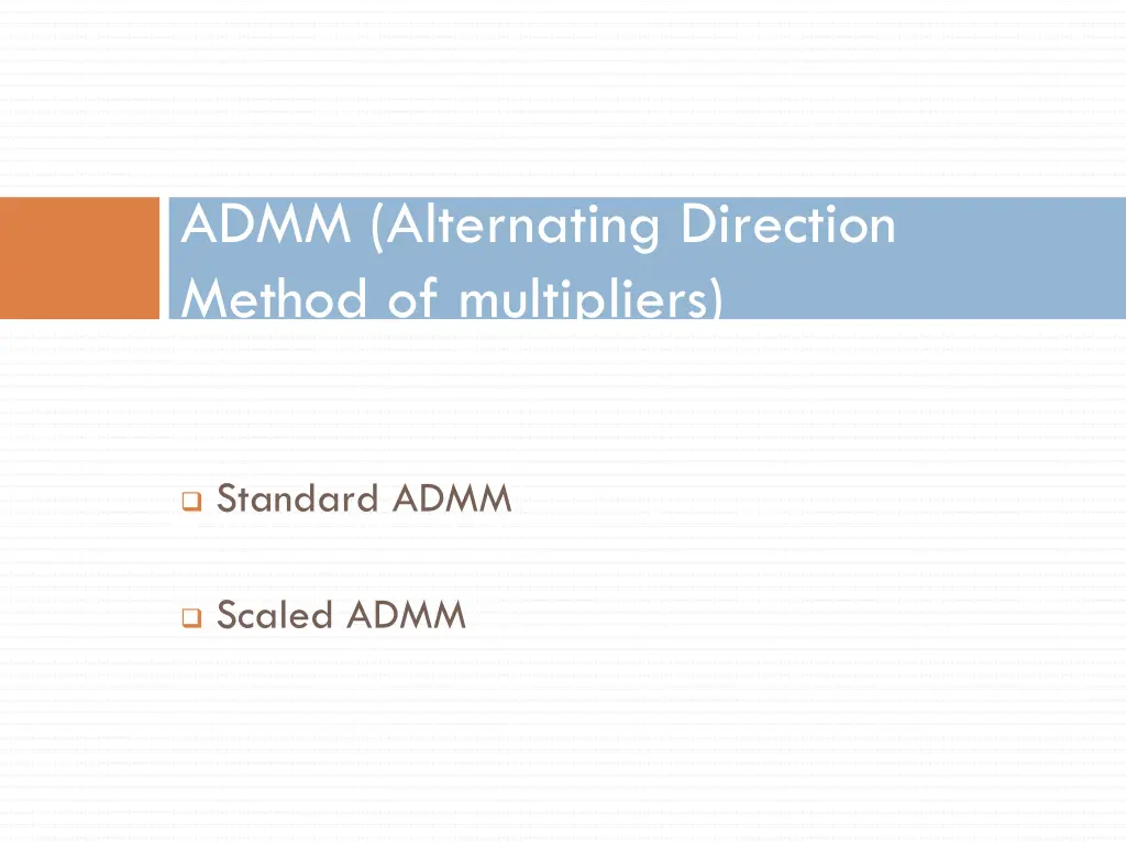 admm alternating direction method of multipliers