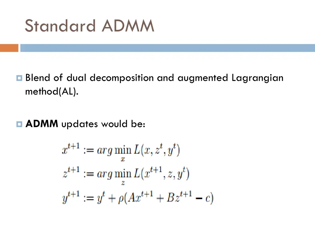 standard admm 1