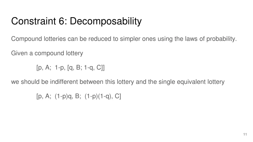 constraint 6 decomposability