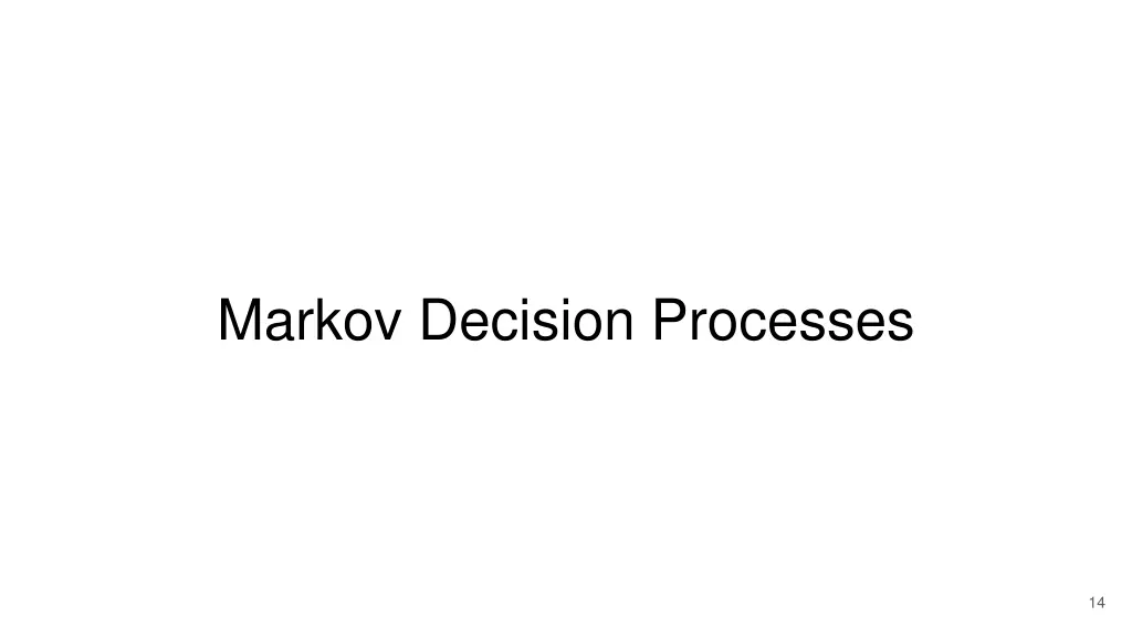 markov decision processes 1