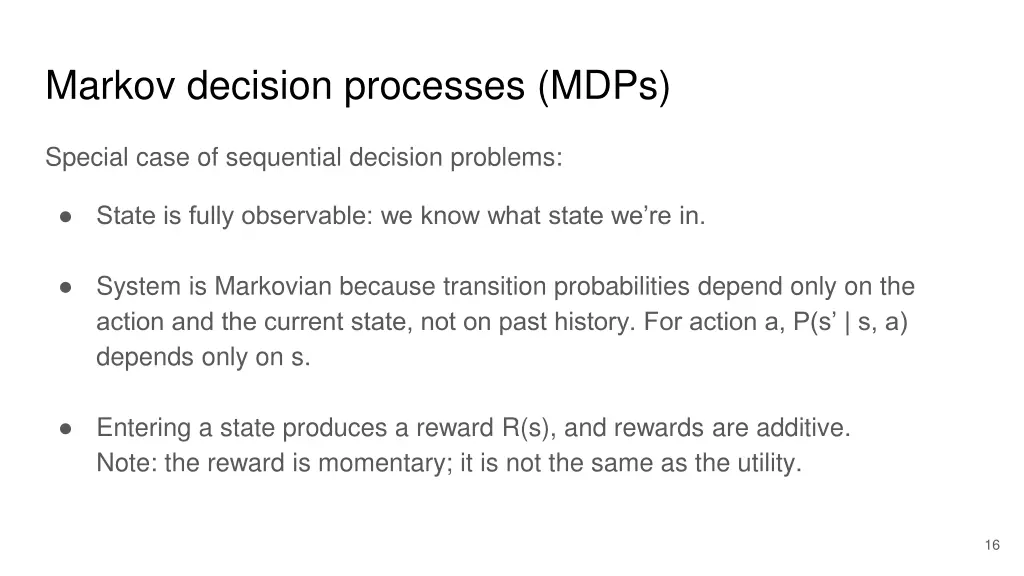 markov decision processes mdps