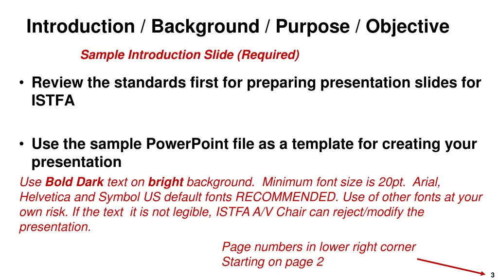 introduction background purpose objective