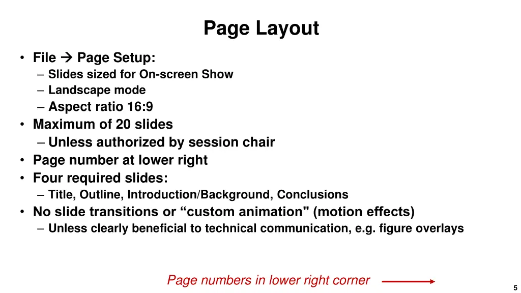 page layout