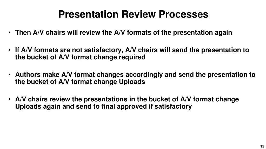 presentation review processes 1