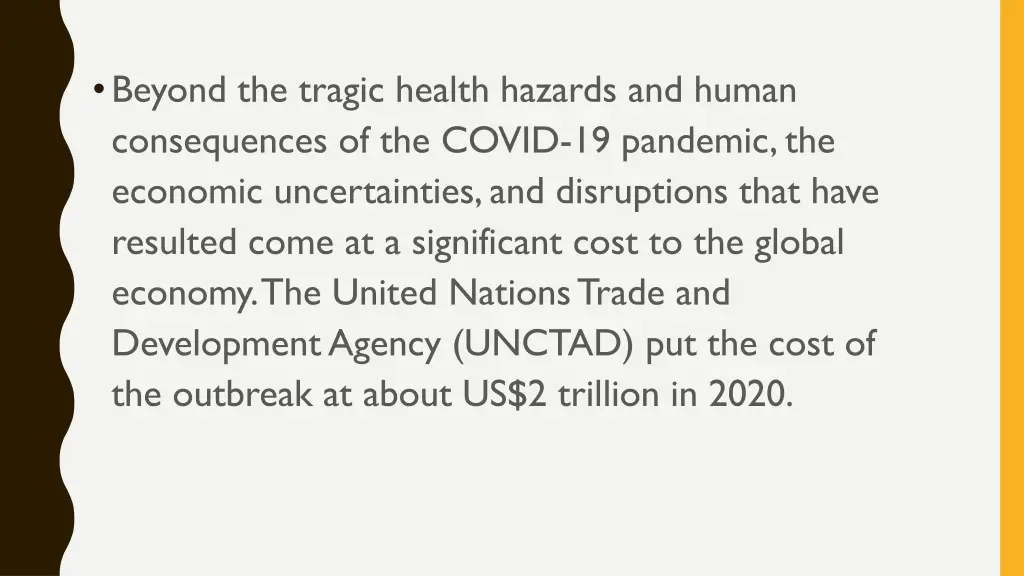 beyond the tragic health hazards and human