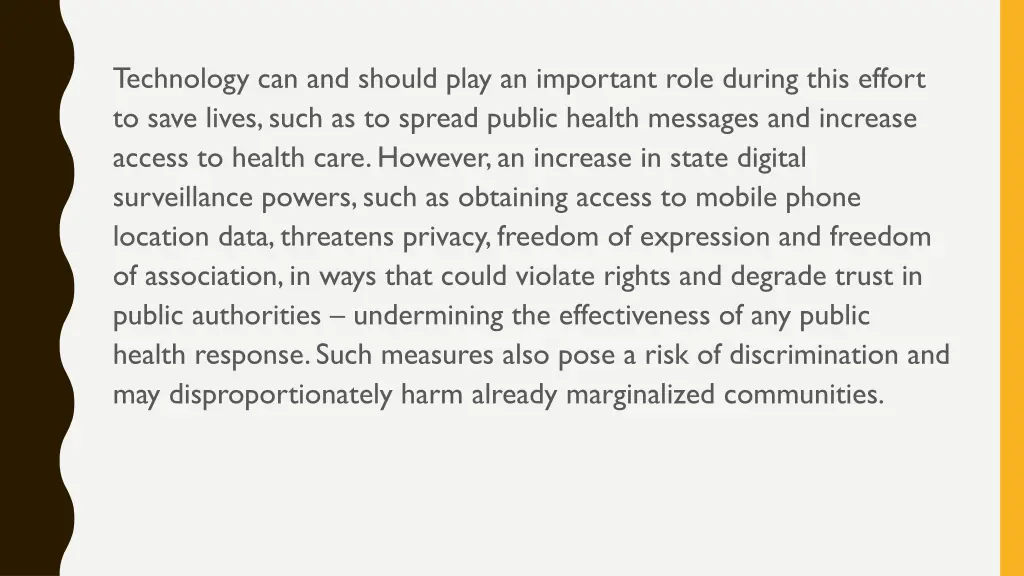 technology can and should play an important role